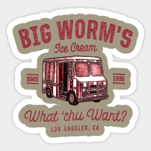 big worm merah Sticker